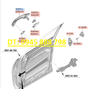 tay mơ cửa phía ngoài Hyundai Santafe